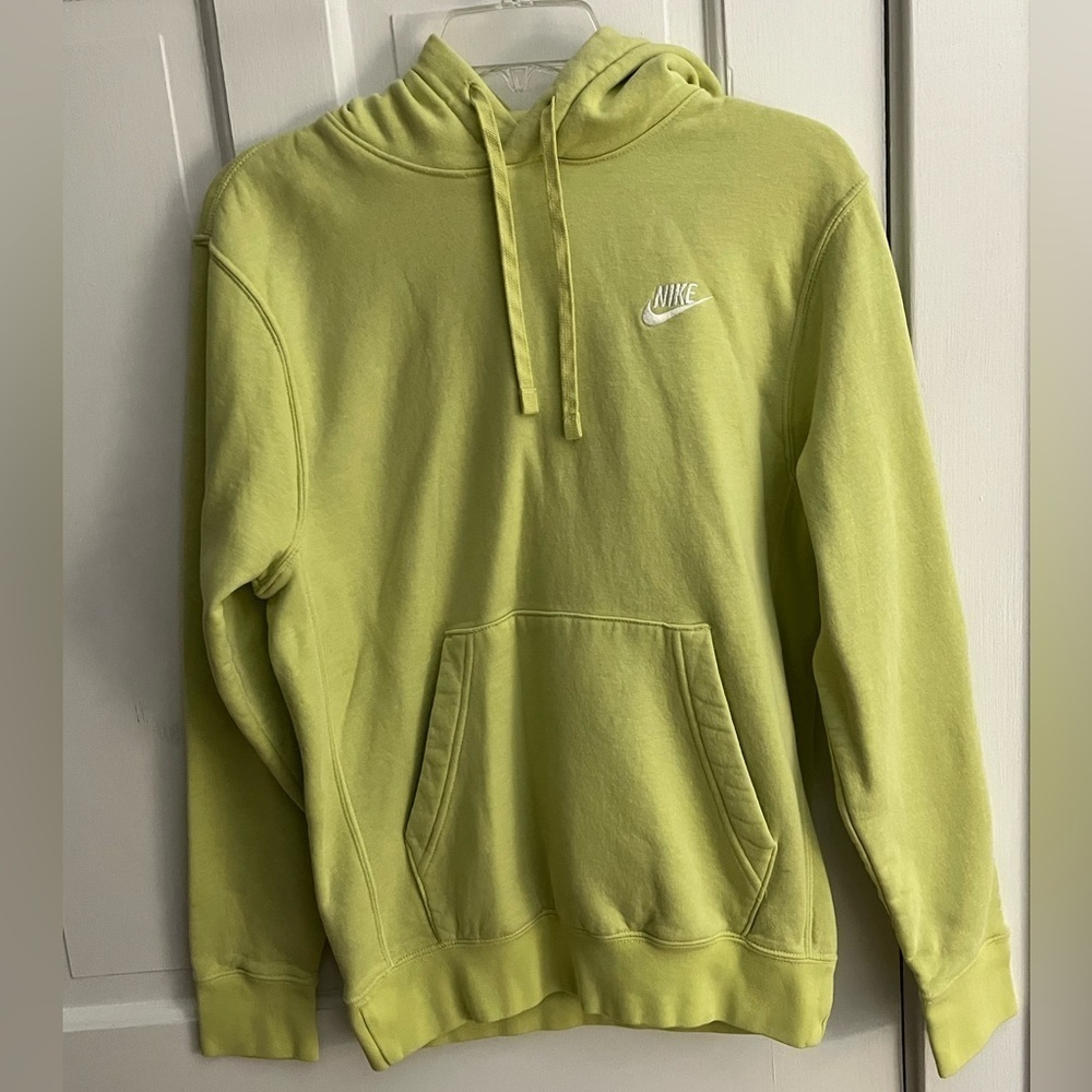 Nike Pullover Hoodie Sweatshirt Lime Green Size XSmall